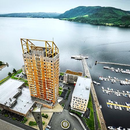 Mjos Tower Suite - Lovely Lake View Brumunddal Экстерьер фото
